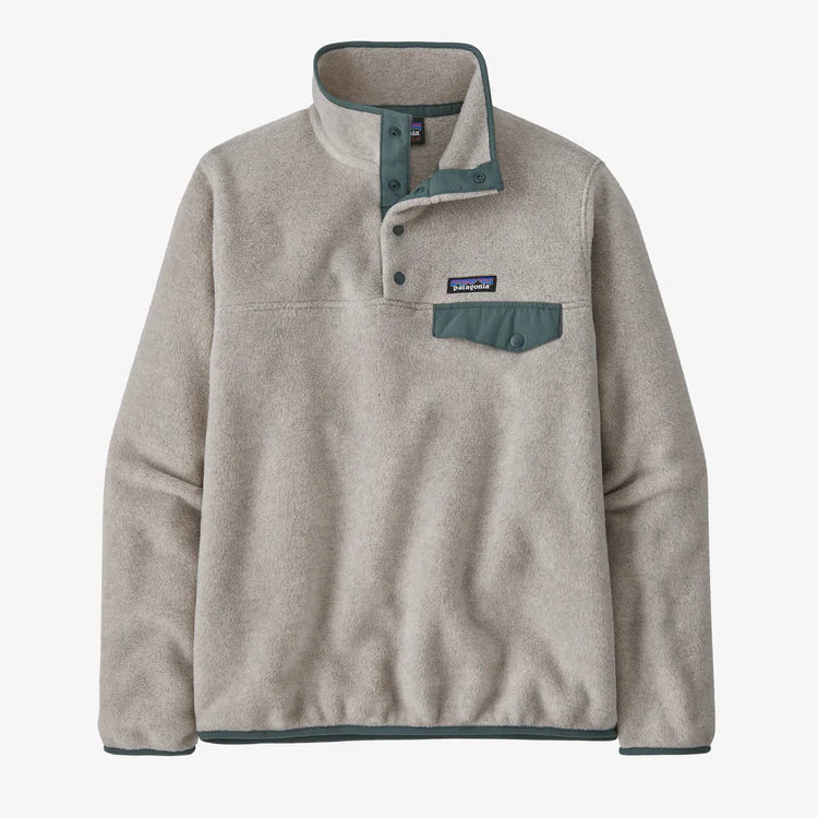 Patagonia W's LW Synch Snap-T P/O Oatmeal Heather w/Nouveau Green