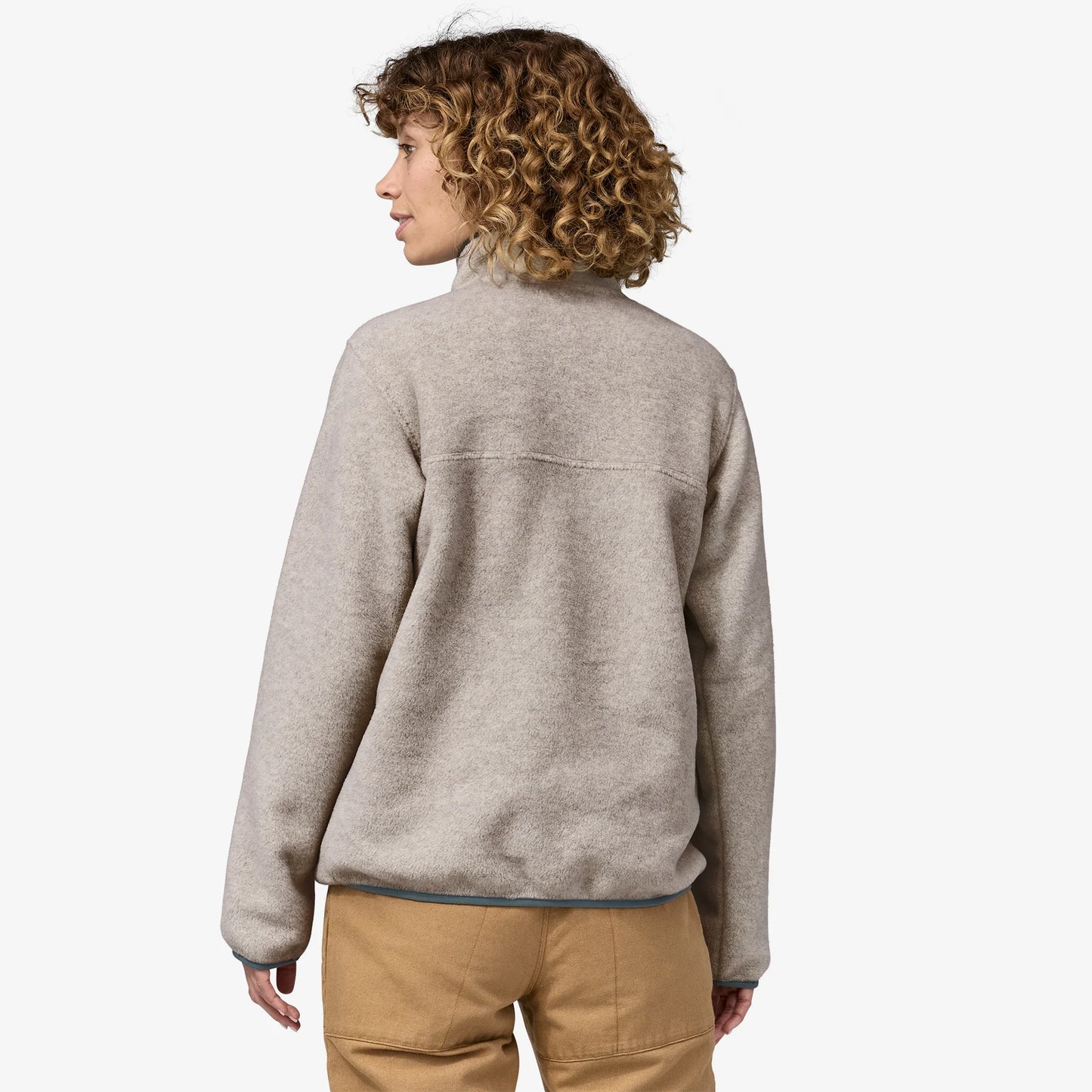 Patagonia W's LW Synch Snap-T P/O Oatmeal Heather w/Nouveau Green