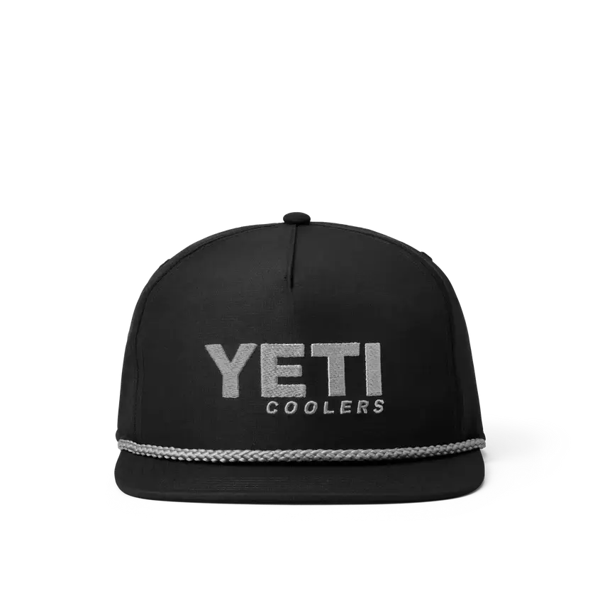 Yeti Coolers Flat Brim Rope Hat Blk Horizon Leisure