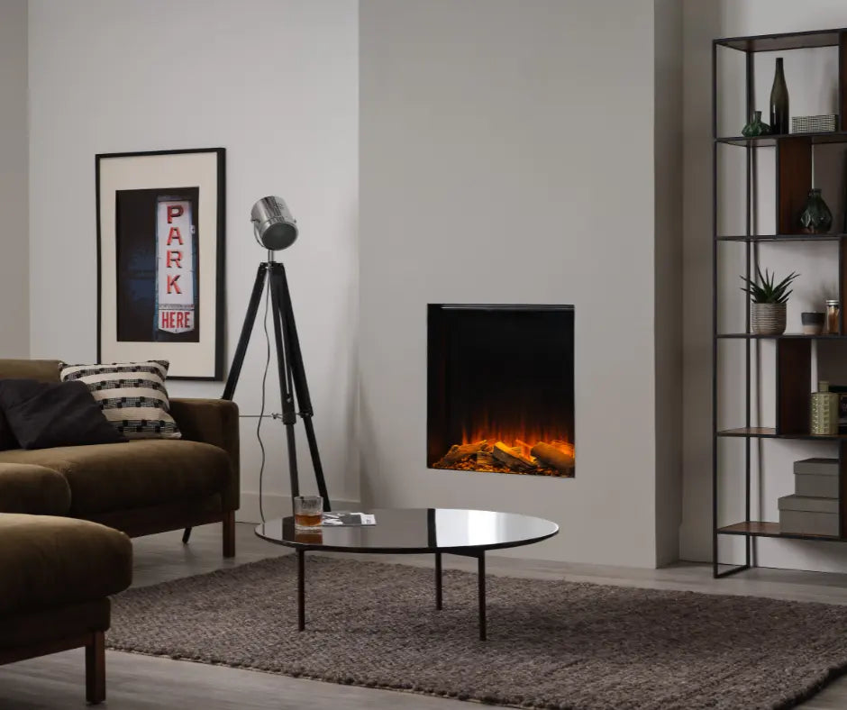 British Fires New Forest 650SQ with Deluxe Real Logs British Fires