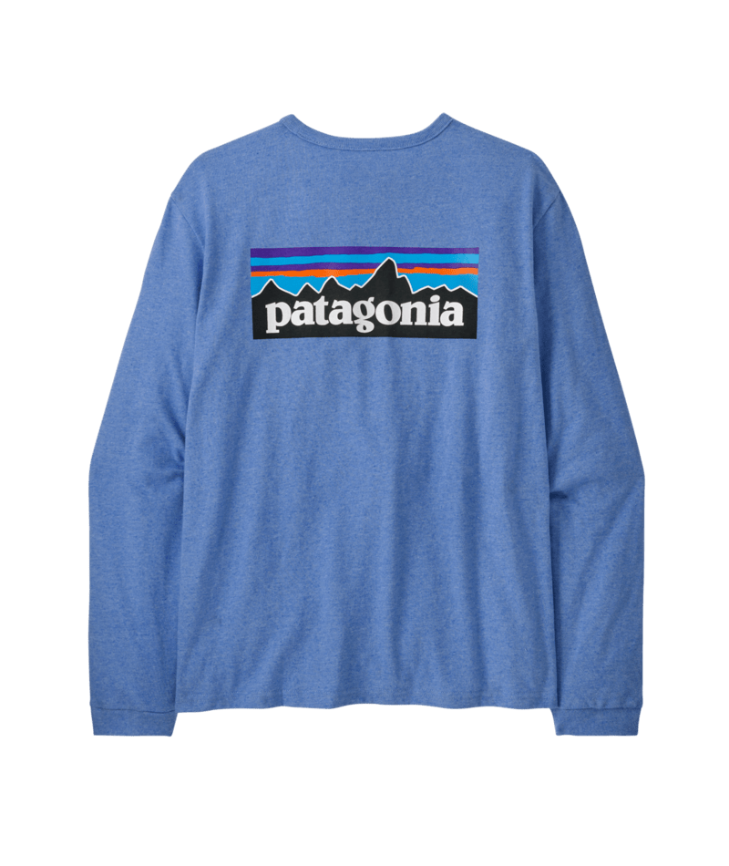 Patagonia Womens Long-Sleeved P-6 Logo Responsibili-Tee