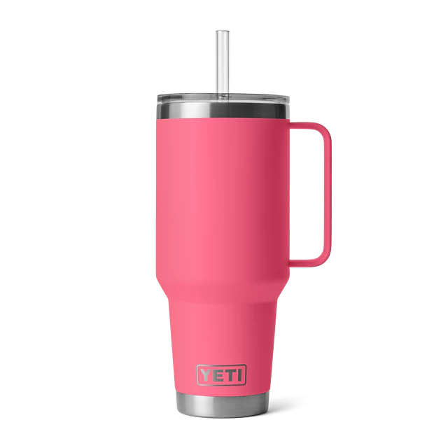 Yeti Rambler 42 oz Straw Mug Tropical Pink