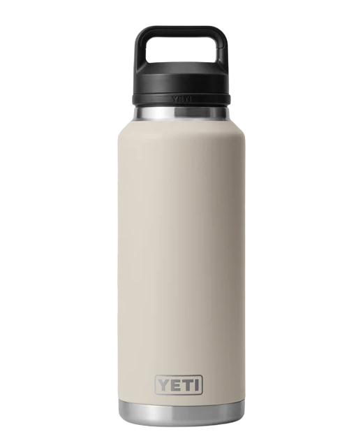 Yeti Rambler 46oz bottle chug Cape Taupe