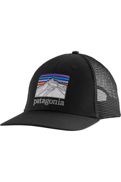 Patagonia Line Logo Ridge LoPro Trucker Hat Ink Black