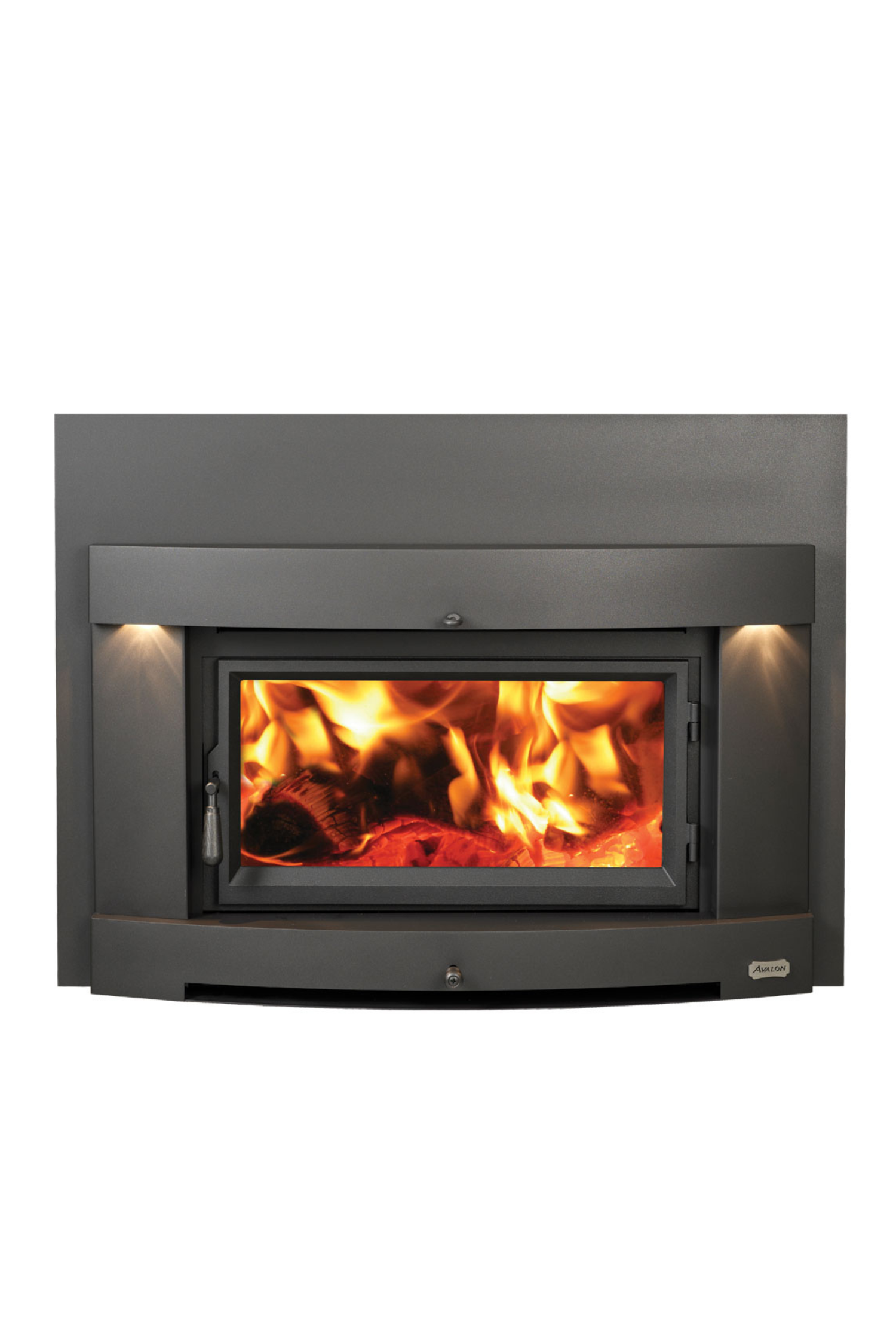 Lopi Flush Wood Medium NexGen Firebox (Fans Included) With Cyprus Black Face