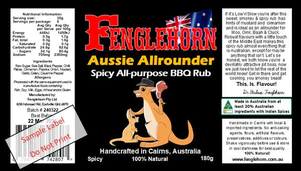 Fenglehorn Aussie Allrounder BBQ Rub 200g Fenglehorn