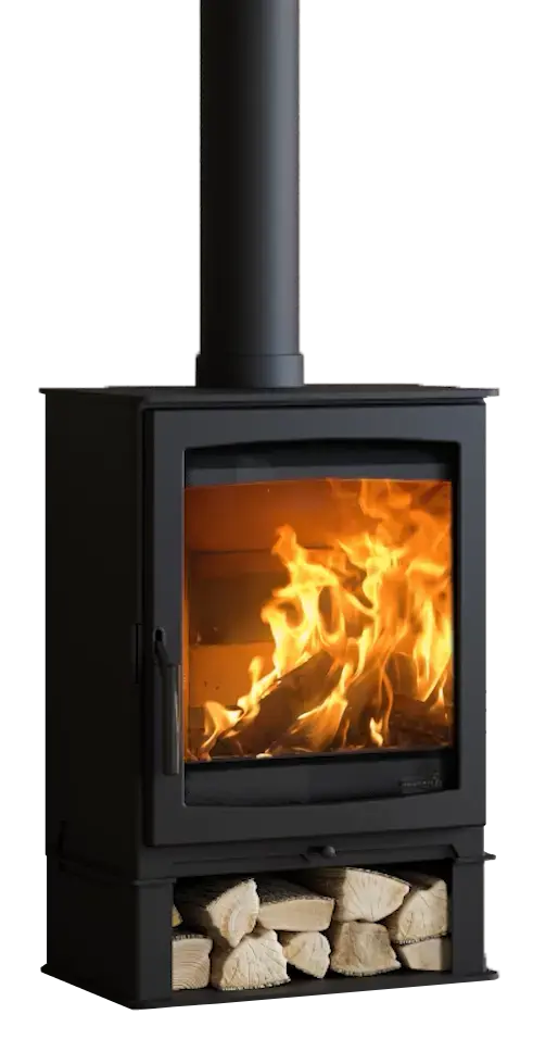 Hunter Stoves Parkray Aspect 5 with Low Log Stand Hunter Stoves