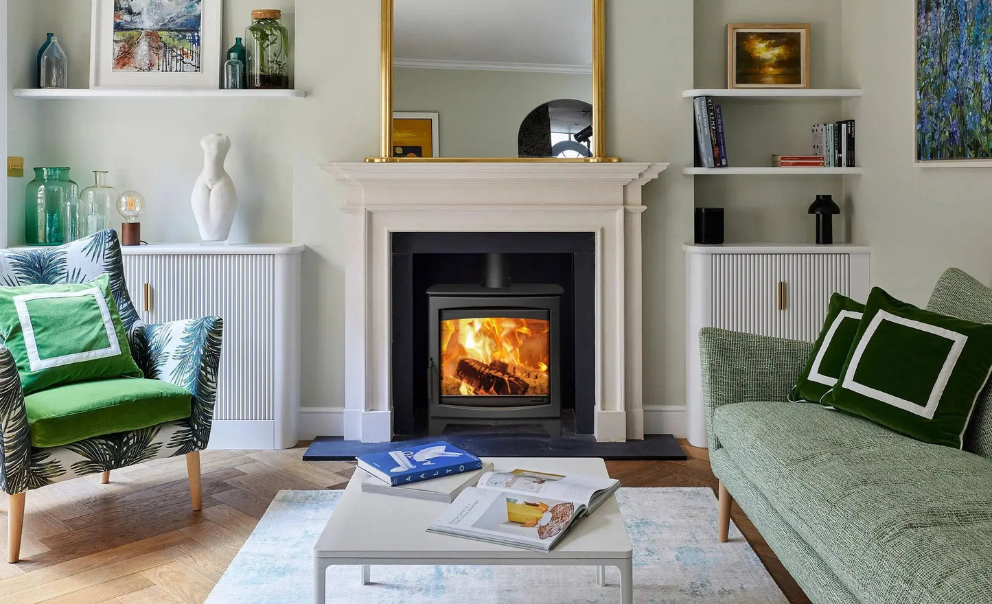 Hunter stoves Parkray Aspect 8 Eco - Standard Legs & Black Handle Hunter Stoves