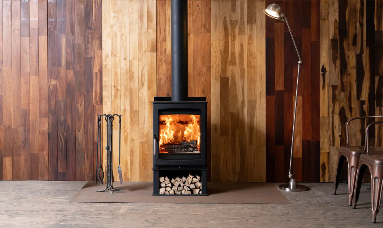 Hunter Stoves Parkray Aspect 5 with Low Log Stand Hunter Stoves