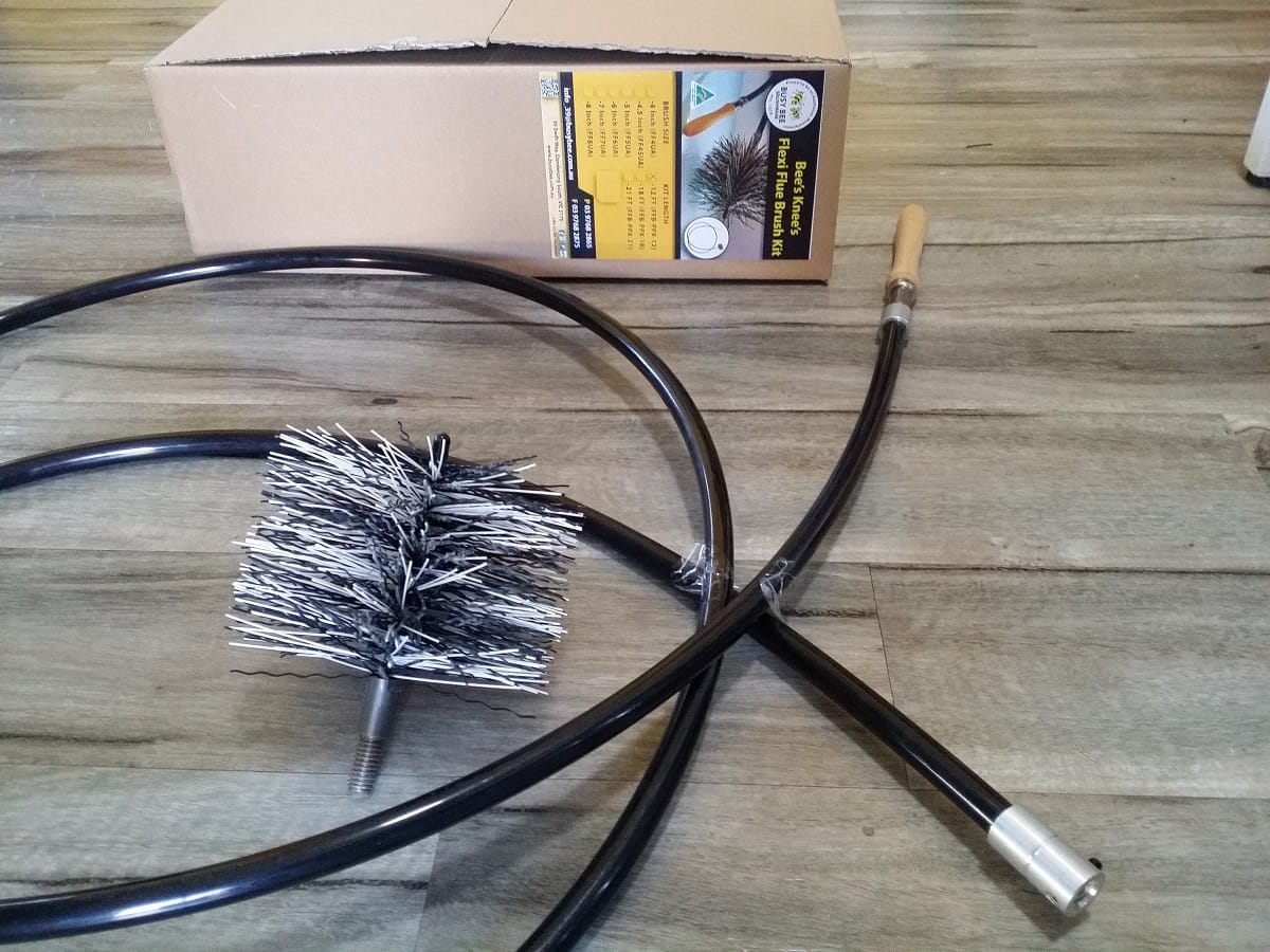 Flexi Flue Cleaning Brush Kit (6inch Brush, 4m Length)