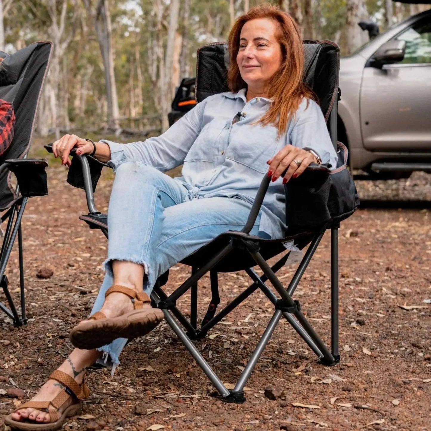 Yardie DLX Cooler Arm Camping Chair