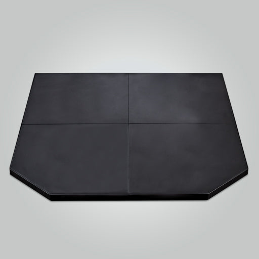 Forge Matte Black Tile Straight Wall Hearth 1050 x 1200 x 30mm