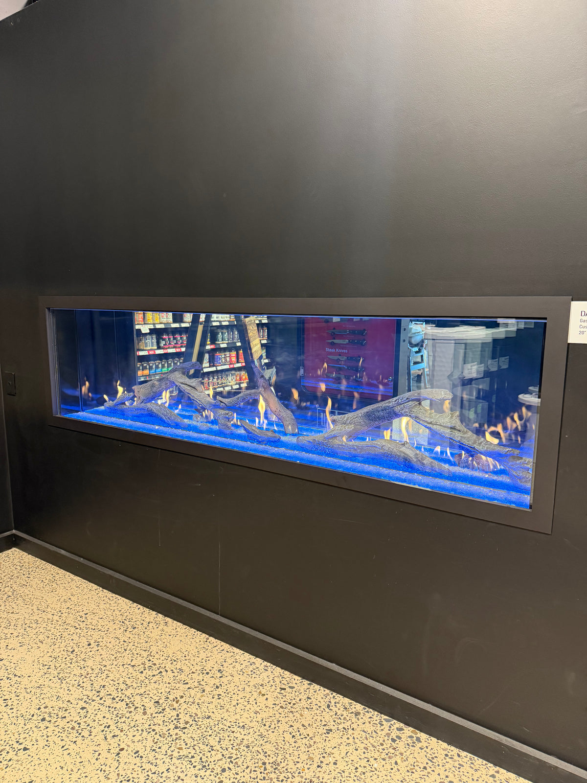 LOPI DaVinci Custom Double Sided Gas Fireplace - 213cm Wide x 50.8cm High - Ex Display