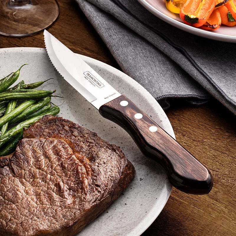 Tramontina Churrasco 4 Piece Polywood Jumbo Steak