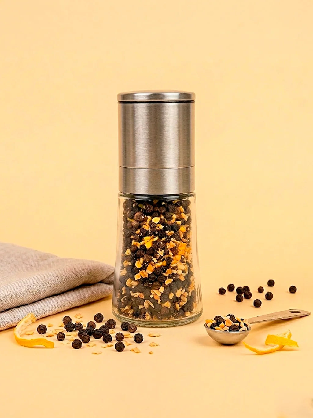 Spice It Up - Lemon Garlic Peppercorns Mini Grinder