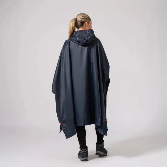 Mac in a Sac Packable Poncho Navy