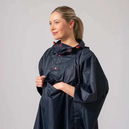 Mac in a Sac Packable Poncho Navy
