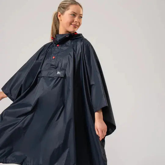 Mac in a Sac Packable Poncho Navy