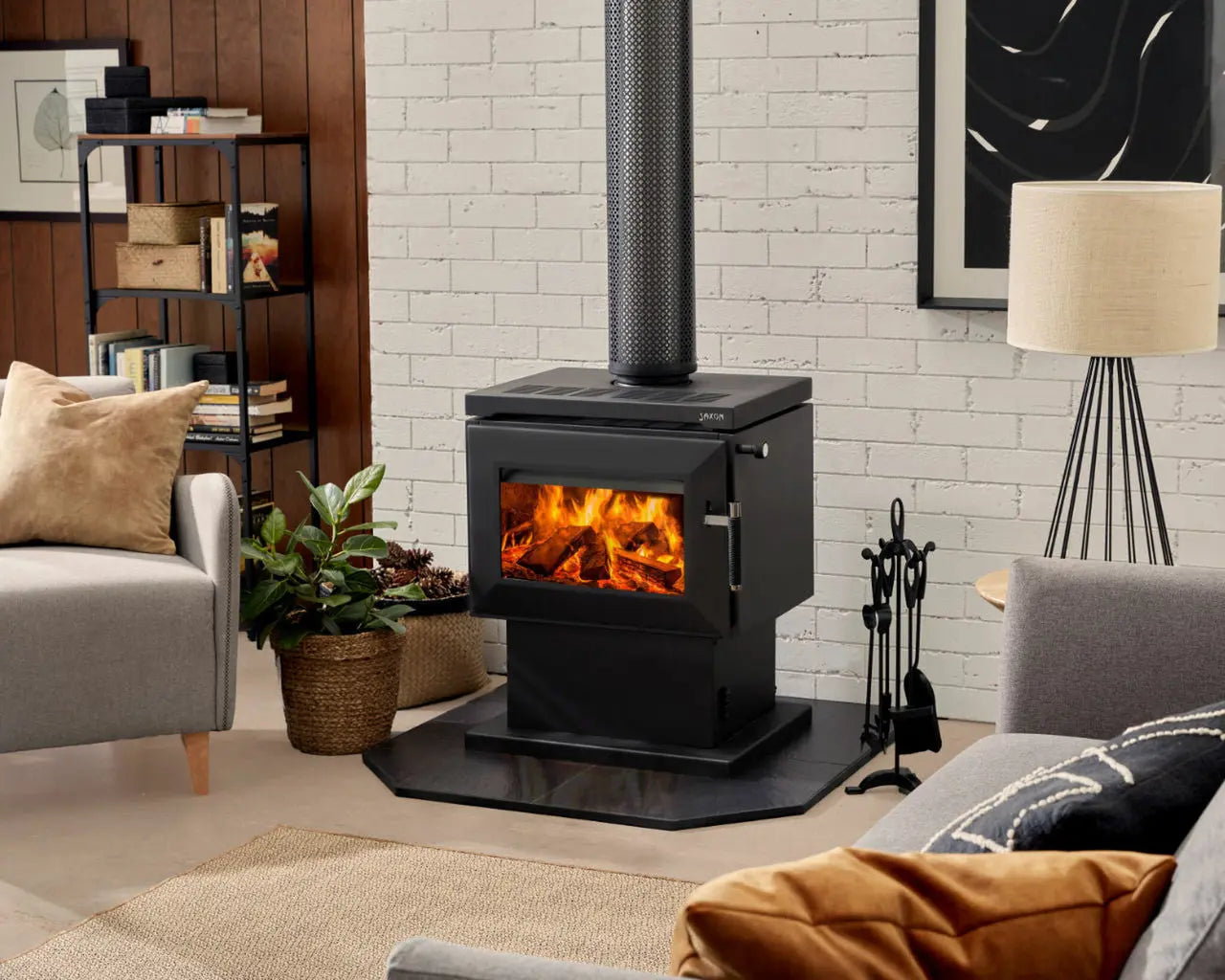 Saxon Merbau Wood Heater