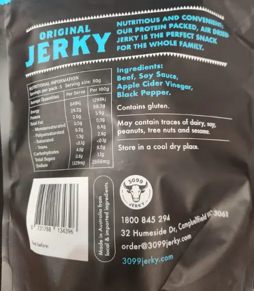3099 Jerky Original 50G Horizon Leisure