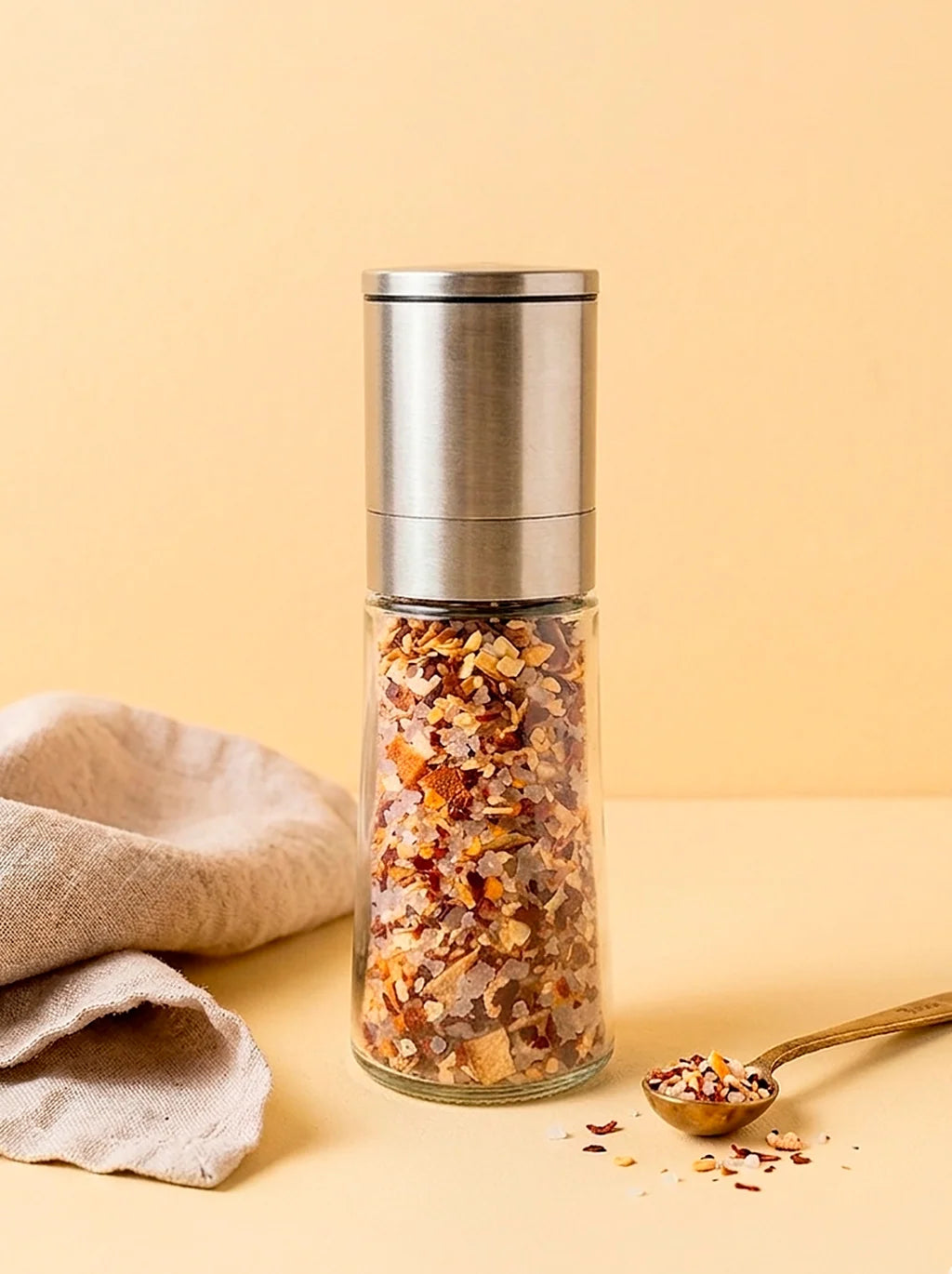 Spice It Up - Smoked Citrus Garlic Chilli Salt Mini Grinder