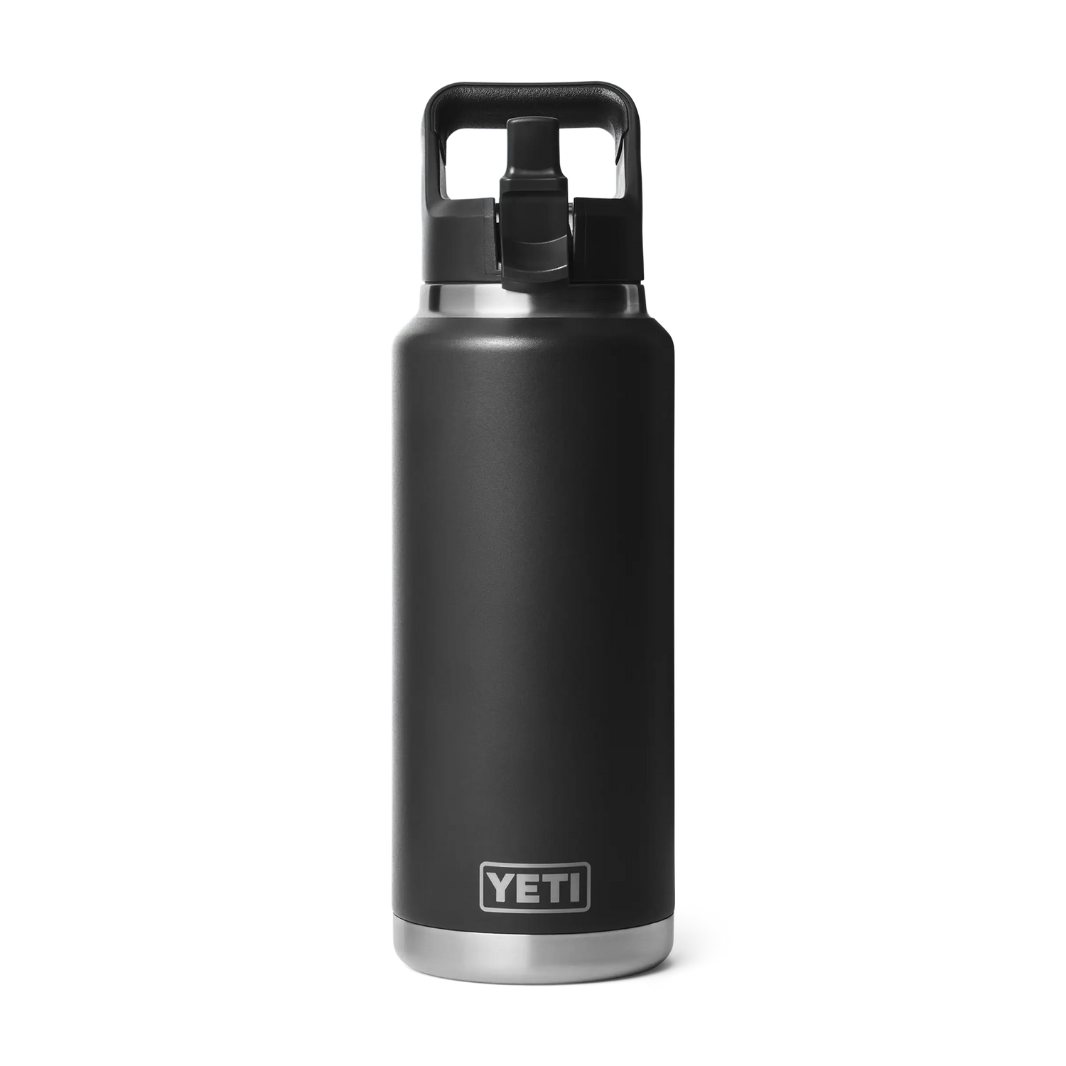 Yeti Rambler 36oz Straw Bottle  Black Yeti