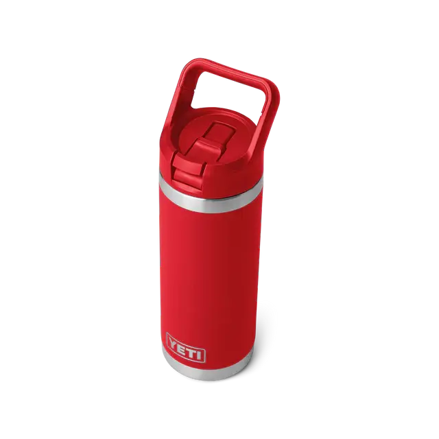 Yeti Rambler 18 oz Straw Bottle Rescue Red Yeti