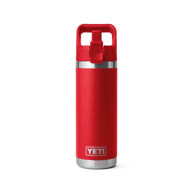 Yeti Rambler 18 oz Straw Bottle Rescue Red Yeti
