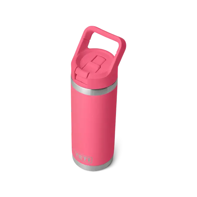 Yeti Rambler 18 oz Straw Bottle Tropical Pink Yeti