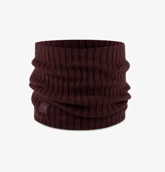 BUFF Merino Knitted Neck Warmer - Norval Maroon