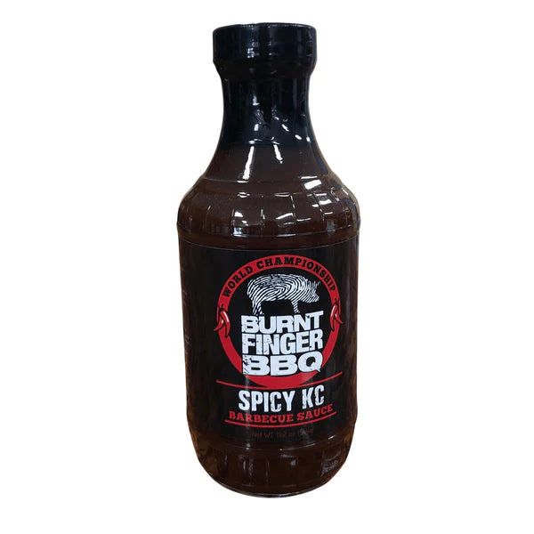 Burnt Finger Bbq Spicy Kc Barbecue Sauce 19.2oz