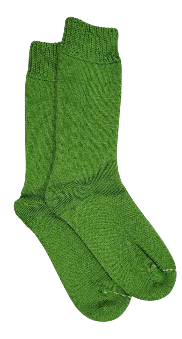 Bamboo Extra Thick Sock M4-6 W6-8 Dark Green