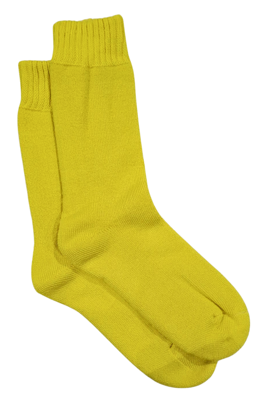 Bamboo Extra Thick Sock M4-6 W6-8 Lemon