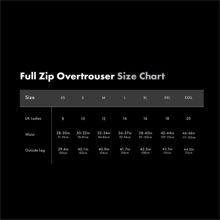 Mac In A Sac Full Zip Overtrousers Black