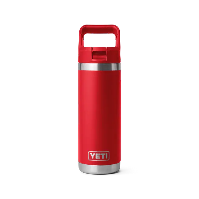 Yeti Rambler 18 oz Straw Bottle Rescue Red Yeti