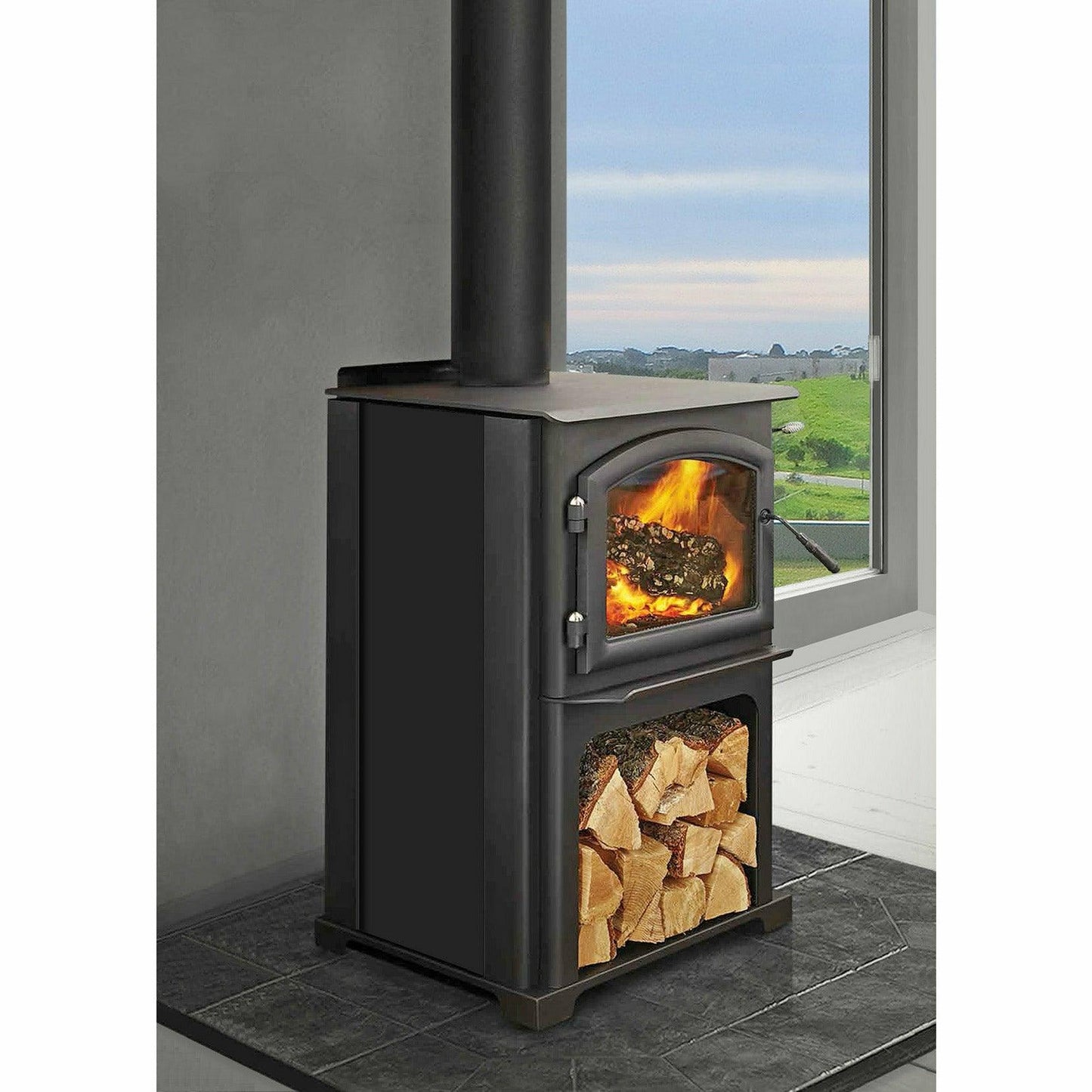 QUADRA-FIRE DISCOVERY II 31LE UNIT WITH ARCHED DOOR - Horizon Leisure