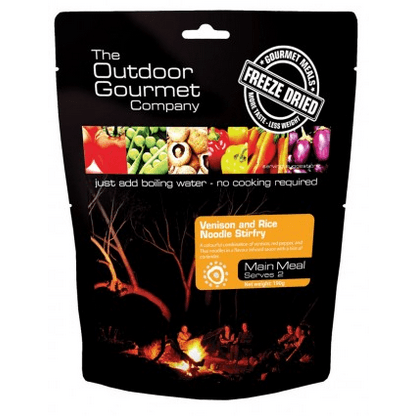 OUTDOOR GOURMET VENISON & RICE NOODLE STIRFRY SERVES 2 - Horizon Leisure