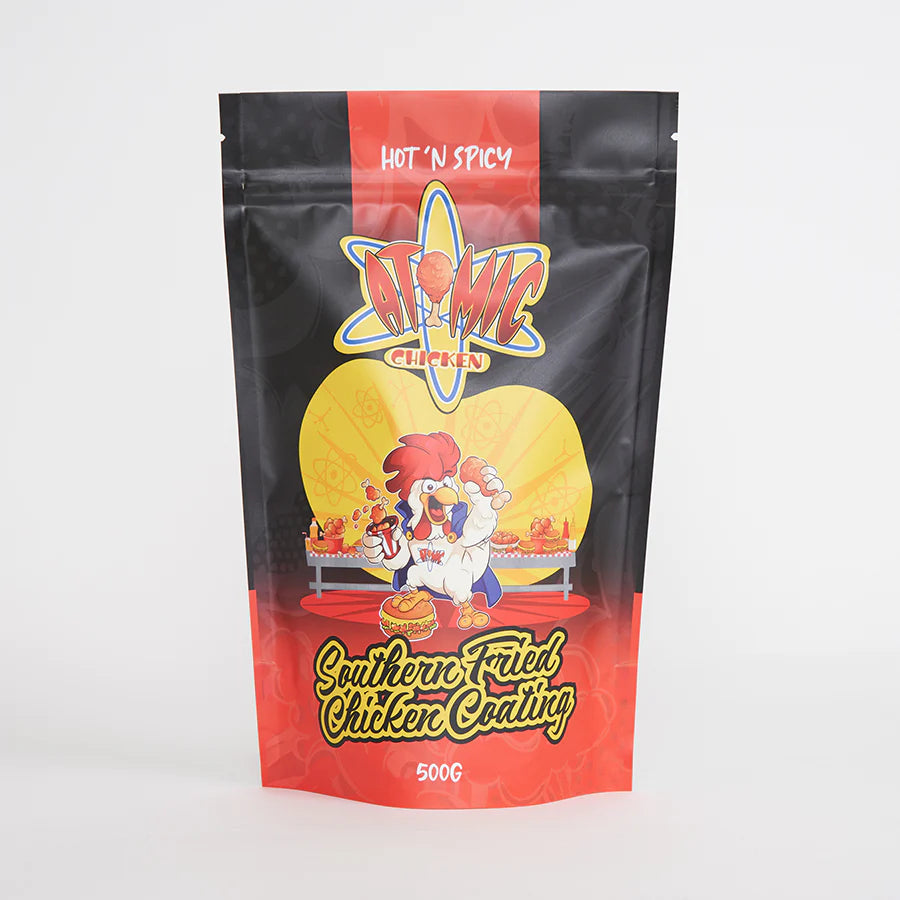ATOMIC CHICKEN SOUTHERN FRIED CHICKEN HOT N SPICY 500G - Horizon Leisure