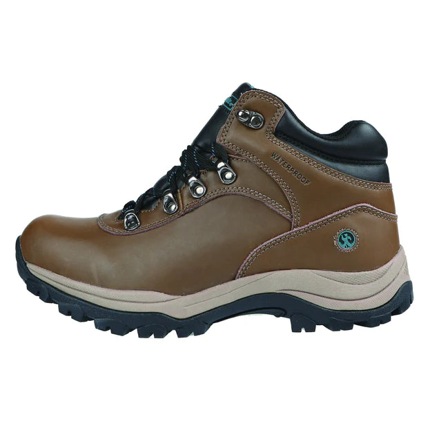 NORTHSIDE APEX LITE MID WP WOMENS 228 MED BROWN/TEAL - Horizon Leisure